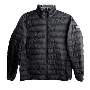 Eddie Bauer Down 650 Black Puffer Jacket Men's Large Lightweight